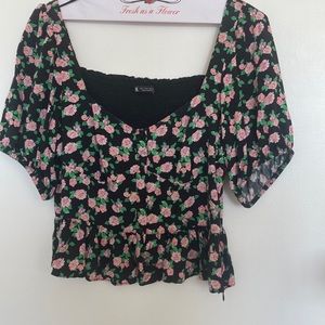 Zara floral top
